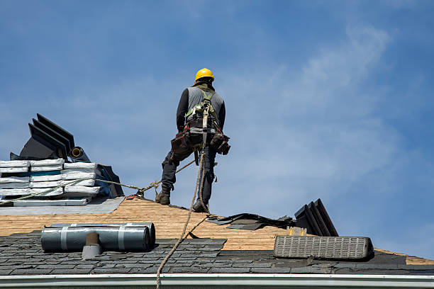 Professional Roofing technician working in Lewisville, NC